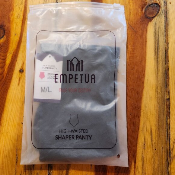 Shapermint Empetua Women's Size M/L High-Waisted Shaper Panty Black Seamless New - Picture 6 of 8